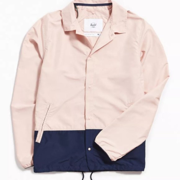 Herschel Supply Voyage Colorblocked Coach Ash Rose Jacket